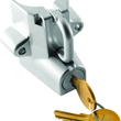 Load image into Gallery viewer, Bikers Choice Chrome Motorcycle Helmet Lock Fits 7/8 - 1 1/4 Tubing - Main Product View