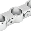 Load image into Gallery viewer, Bikers Choice Chrome Plain Oil Hose Separator For 3 Hoses