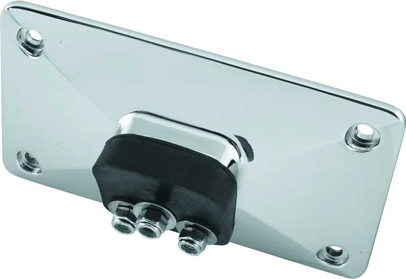 Bikers Choice Chrome Pyramid License Plate Bracket 3 Bolt Style fits 1996-2012 Harley-Davidson FLH Models