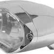 Load image into Gallery viewer, Bikers Choice Chrome Sunray Headlight Bottom Mount Universal Custom 55/60W H4