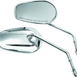 Load image into Gallery viewer, Bikers Choice Chrome Tapered Long Stem Mirrors Pr
