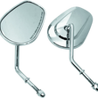 Load image into Gallery viewer, Bikers Choice Chrome Tapered Short Stem Mirrors Pr