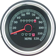 Load image into Gallery viewer, Bikers Choice L84-90XL 85-87 FXRS 87-90 FX Replacement Speedo Blk Face 120 Mph Repl H-D 67037-85A