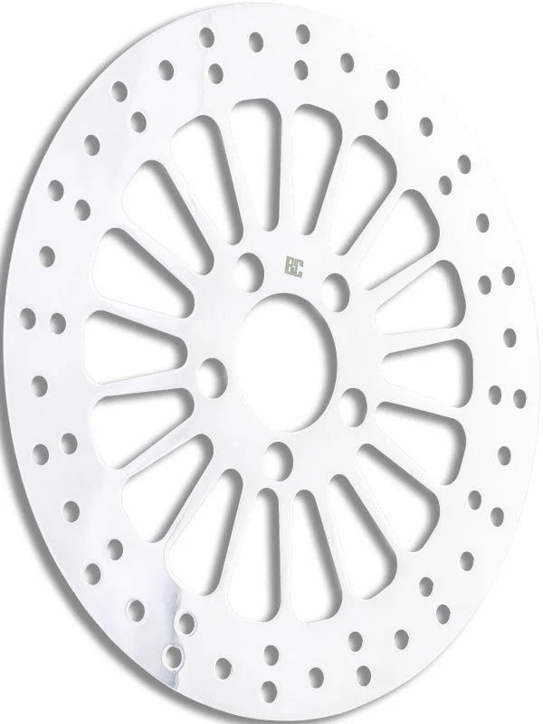 Bikers Choice Low and Slow 11.8 Inch Rear Brake Rotor Polished - Detail View