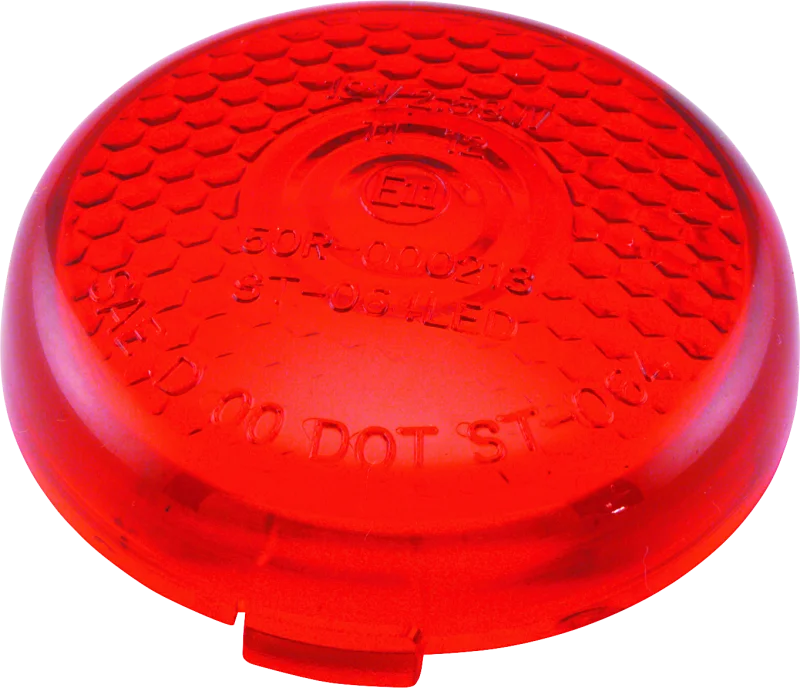 Bikers Choice Replacement Honeycomb Red Lens For LED Bullet Turn Signal