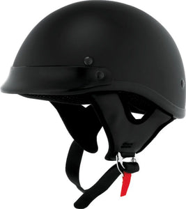 Bikers Choice Skid Lids Traditional Helmet Flat Black - XS - Main Product View