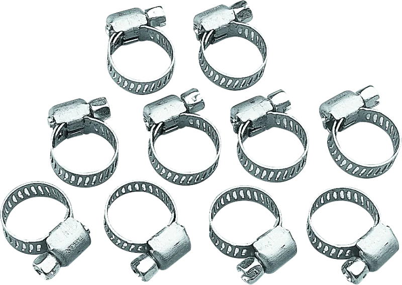 Bikers Choice Stainless Steel Mini Clamp 10 Pk - Side View