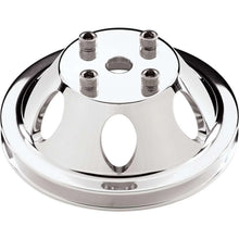 Load image into Gallery viewer, Billet Specialties 1 GRV WP Pulley For LWP Polished fits SBC / BBC