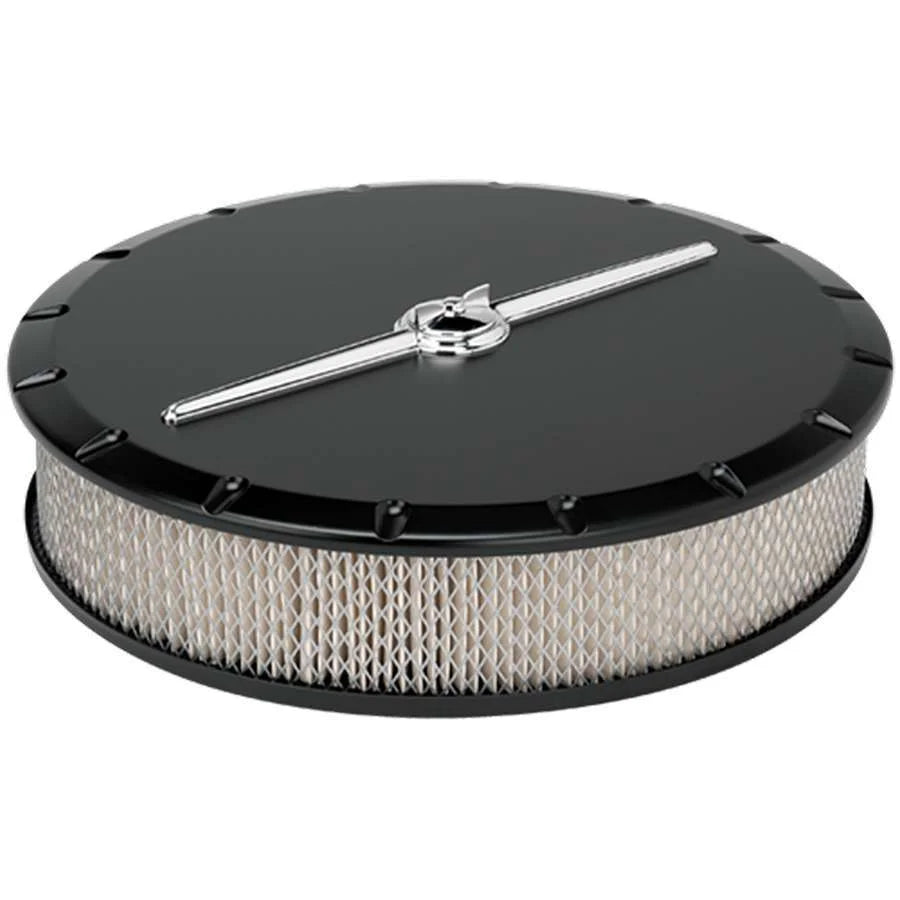 Billet Specialties 14in Air Cleaner Strmlne Black