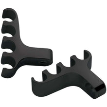 Load image into Gallery viewer, Billet Specialties 4 Wire Separator Valve Cover Mount Black Pair