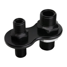 Load image into Gallery viewer, Billet Specialties A/C Bulkhead 2-Port Black