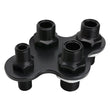 Load image into Gallery viewer, Billet Specialties A/C &amp; Heat Bulkhead 4-Port Black
