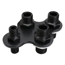 Load image into Gallery viewer, Billet Specialties A/C &amp; Heat Bulkhead 4-Port Black