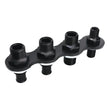 Load image into Gallery viewer, Billet Specialties A/C &amp; Heat Bulkhead Inli ne Push On 4-Port Black