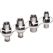Load image into Gallery viewer, Billet Specialties A/C &amp; Heat Bulkhead Inline Push On 4 Port