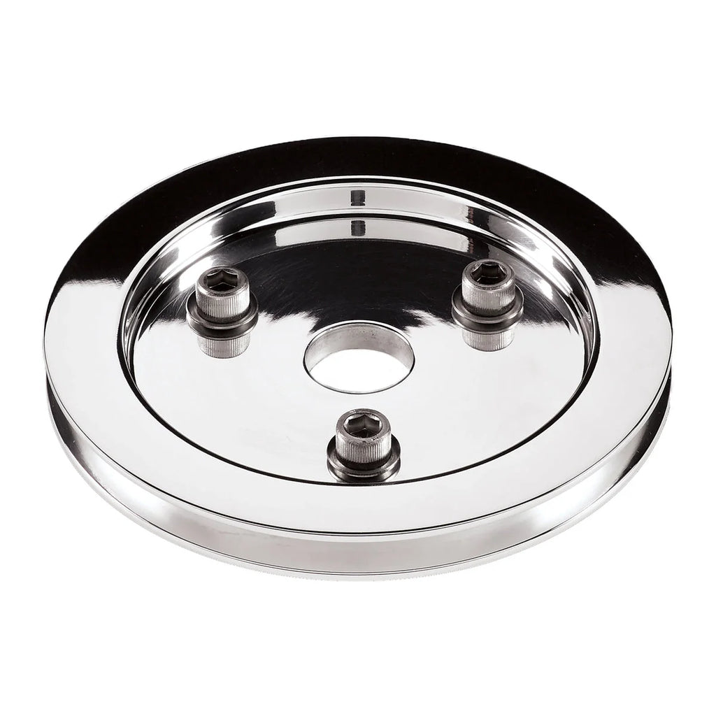 Billet Specialties BBC 1 GRV Crank Pulley LWP Polished