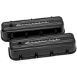 Load image into Gallery viewer, Billet Specialties BBC Tall Valve Cover Chevrolet Script Black