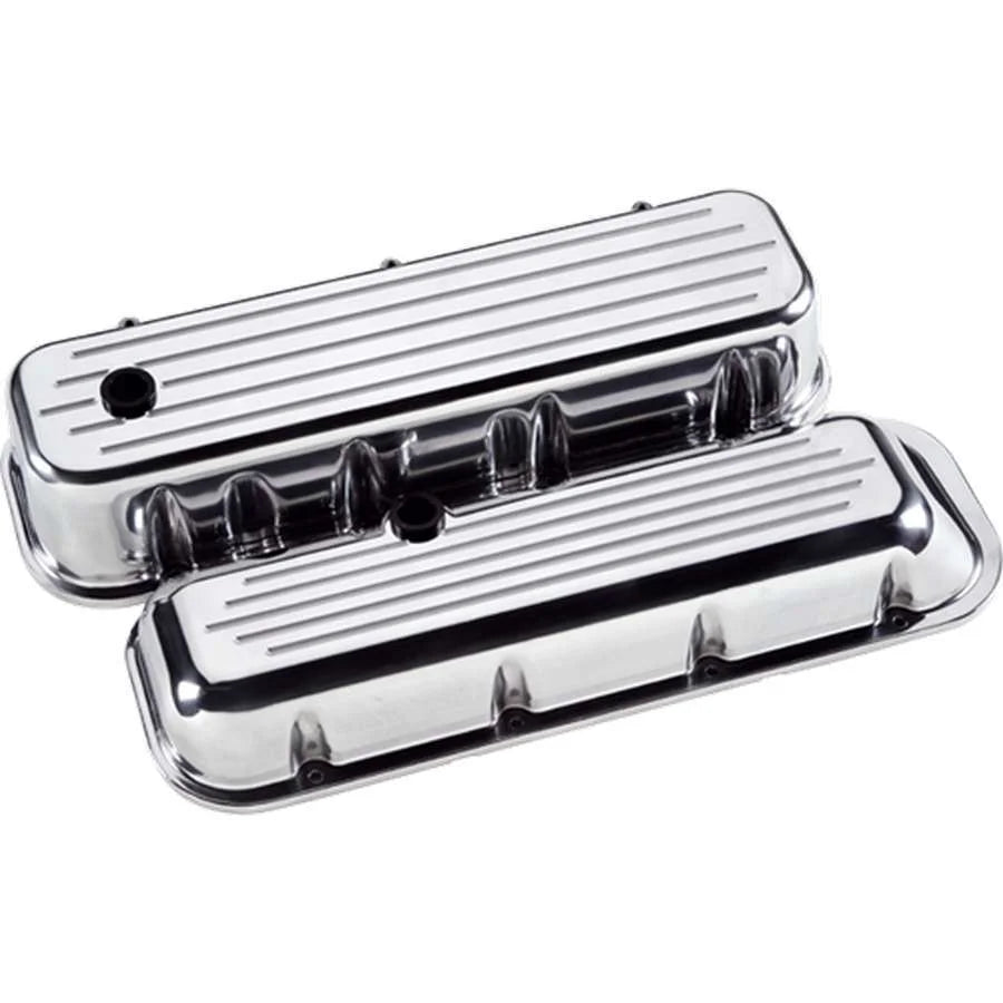 Billet Specialties BBC Tall Valve Covers Ball Milled