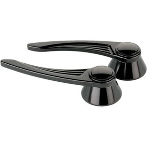 Billet Specialties Black Door Handles Ball Milled fits 1949-Up GM / Ford