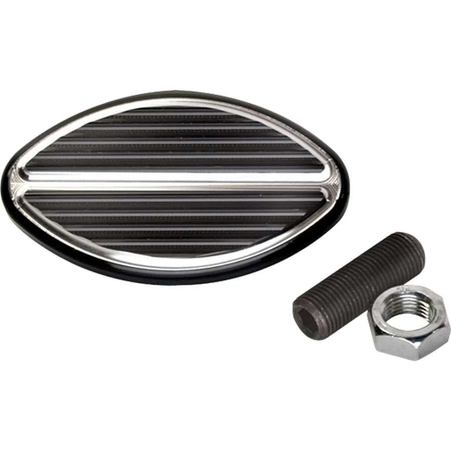 Billet Specialties Black Oval Brake Pedal