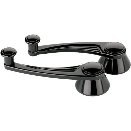 Billet Specialties Black Window Crank Ball Milled fits 1949-Up GM / Ford