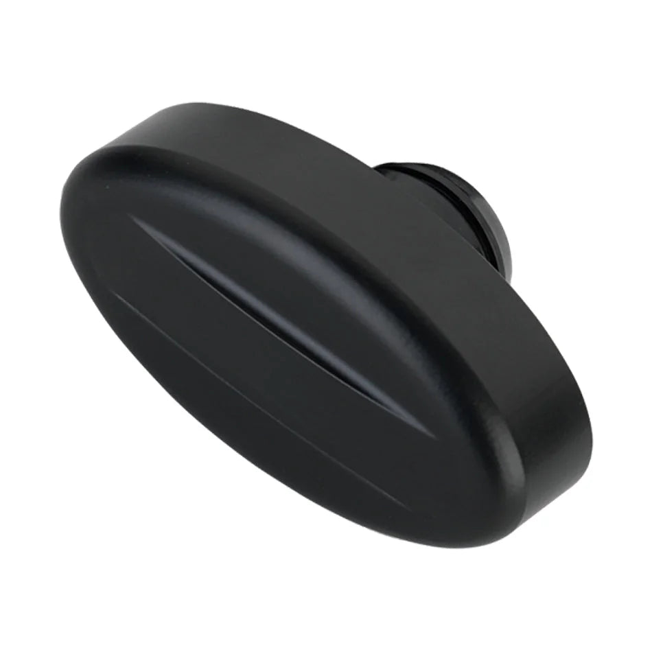 Billet Specialties Breather Retro Plain Black 1-1/4in Hole