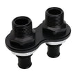 Load image into Gallery viewer, Billet Specialties Heat Bulkhead Push On 2-Port Black