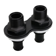 Load image into Gallery viewer, Billet Specialties Heat Bulkhead Push On 2-Port Black