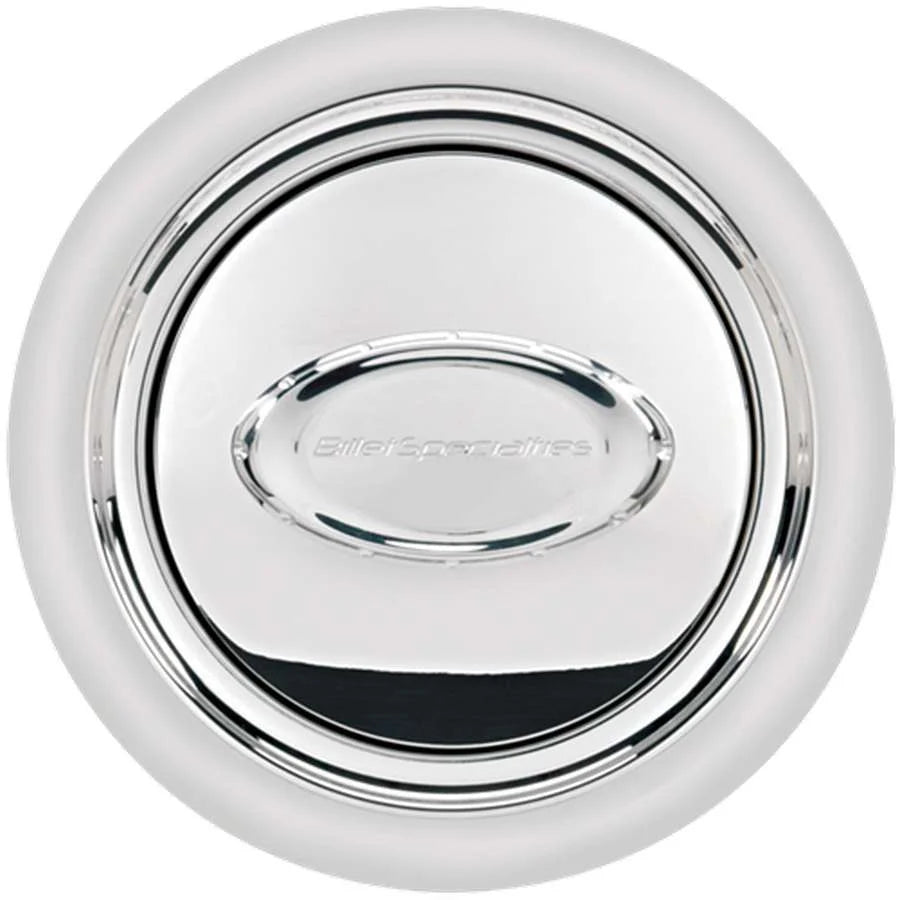 Billet Specialties Horn Button Smooth Polished Logo