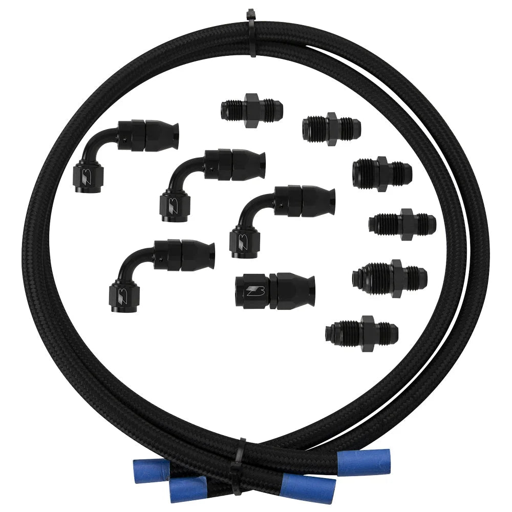 Billet Specialties Hose Kit Power Steering w/Pump Mount Reservoir