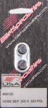 Load image into Gallery viewer, Billet Specialties Hose Separator .500x.500 -Polished 68120