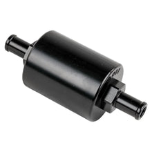 Load image into Gallery viewer, Billet Specialties In Line Fuel Filter 3/8 in Barbed Black