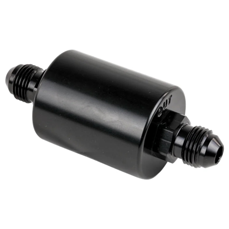 Billet Specialties In Line Fuel Filter -6AN Ends Black