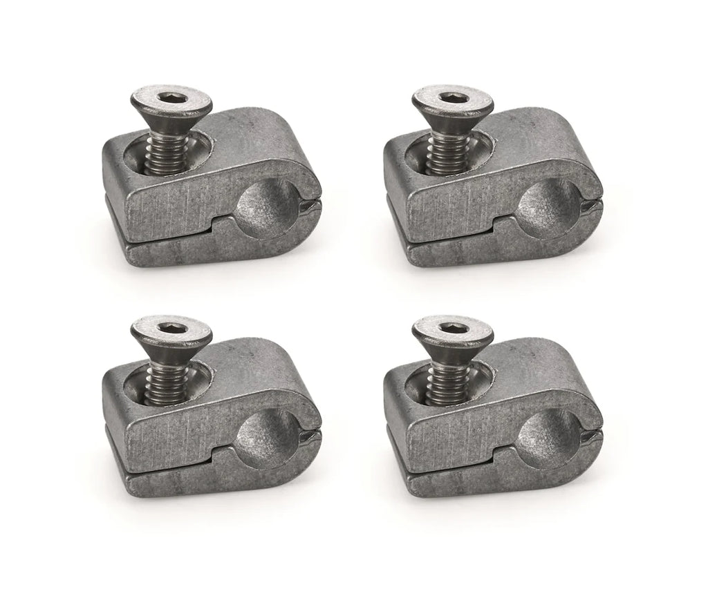 Billet Specialties Line Clamps 1/4in (4PK)