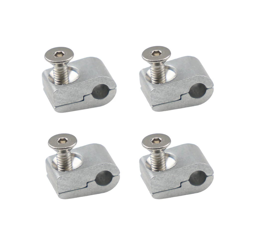 Billet Specialties Line Clamps 3/16in (4PK) 65110