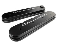 Load image into Gallery viewer, Billet Specialties Motor Valve Covers Blk Chevrolet Logo fits LS Series