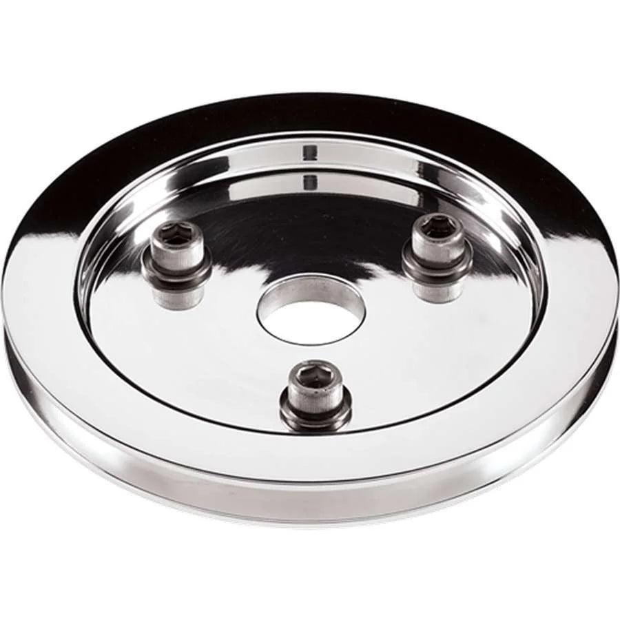 Billet Specialties Polished 1 Groove Lower Pulley fits SBC