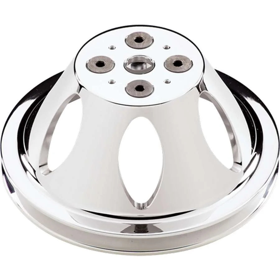 Billet Specialties Polished 1 Groove Upper Pulley fits SBC