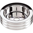 Load image into Gallery viewer, Billet Specialties Polished 3 Groove Lower Pulley fits SBC