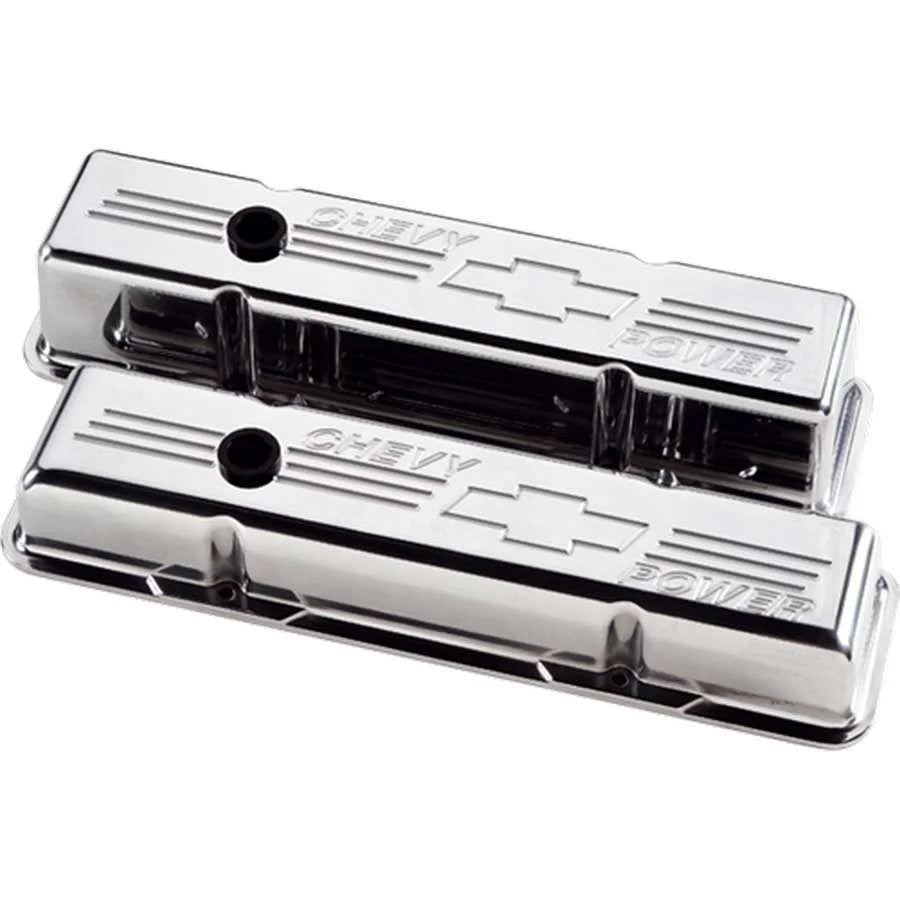 Billet Specialties Polished Tall V/C Chevy Power fits SBC