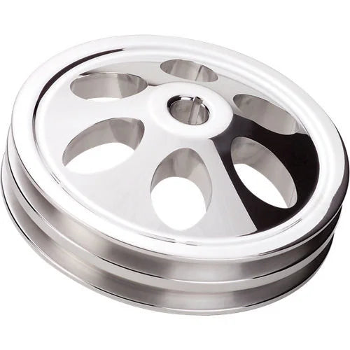 Billet Specialties Power Steering Pulley 2 Groove Keyway fits 1966-1976 GM