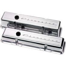 Load image into Gallery viewer, Billet Specialties Script Short Valve Cover fits SBC