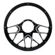 Load image into Gallery viewer, Billet Specialties Steering Wheel 1/2 Wrap 14in Redline Black BC30107
