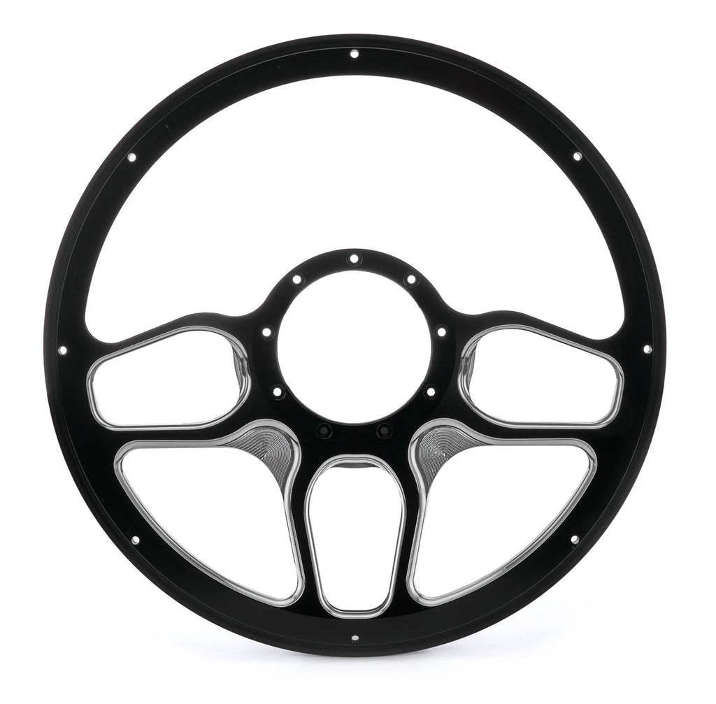 Billet Specialties Steering Wheel 1/2 Wrap 14in Win Lite Black BC30102