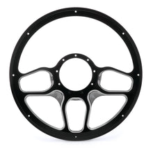 Load image into Gallery viewer, Billet Specialties Steering Wheel 1/2 Wrap 14in Win Lite Black BC30102