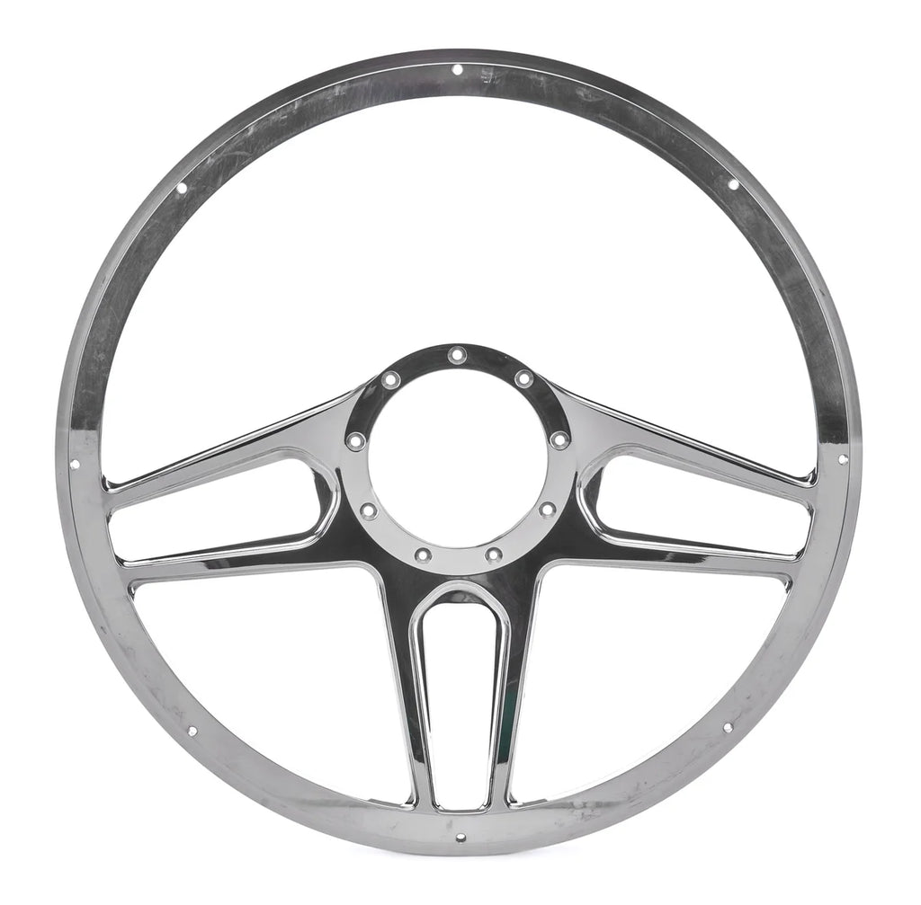 Billet Specialties Steering Wheel 1/2 Wrap 15.5in Tec 5 Black BC34051