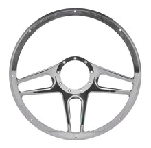 Load image into Gallery viewer, Billet Specialties Steering Wheel 1/2 Wrap 15.5in Tec 5 Black BC34051