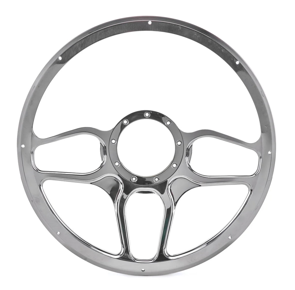 Billet Specialties Steering Wheel 1/2 Wrap 15.5in Win Lite Black BC34102