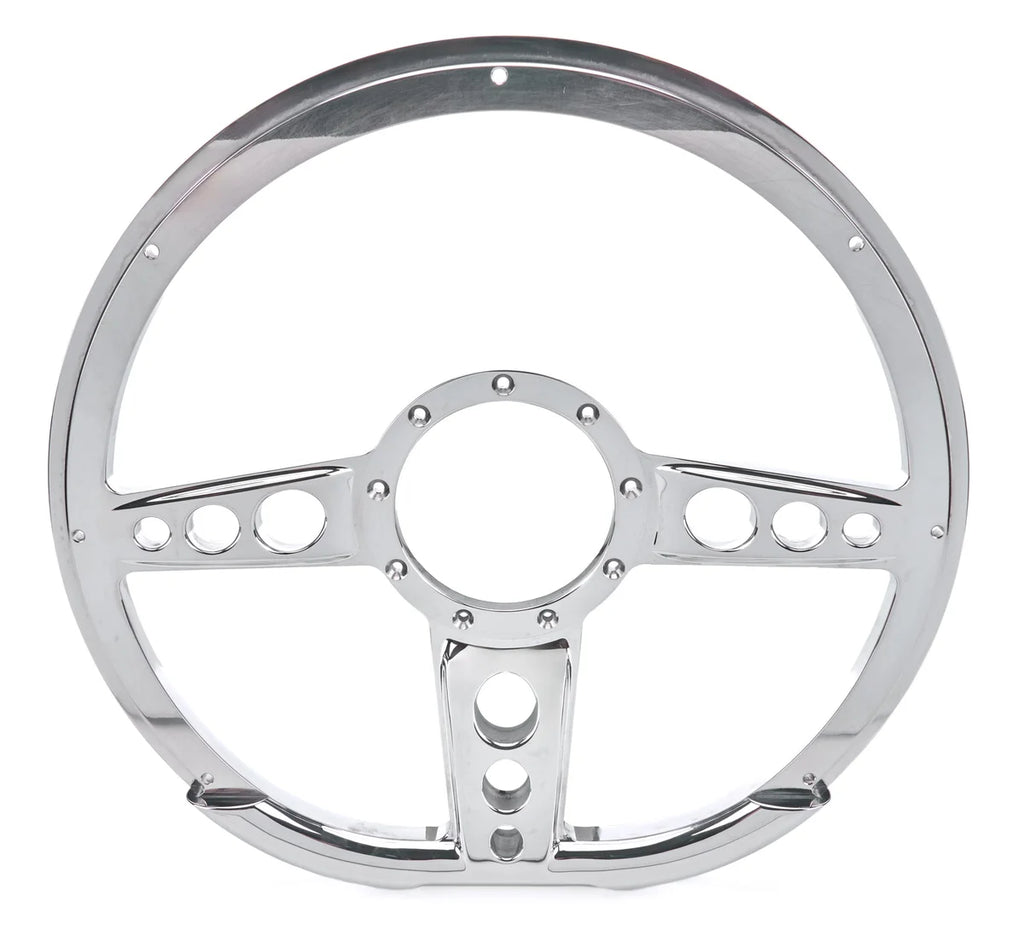 Billet Specialties Steering Wheel 14in D-Shape Trans Am Polished