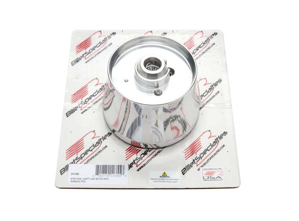 Billet Specialties Steering Wheel Adapter Polished fits 1996-2003 GM